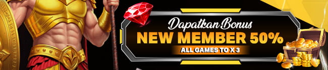 BONUS NEW MEMBER 50% TO x3 ALL GAMES